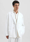 Denaye Cotton Blazer - White