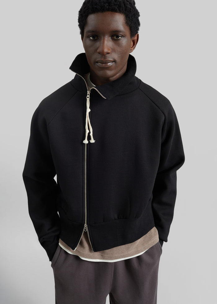 Dexter Off-Center Zip Jacket - Black