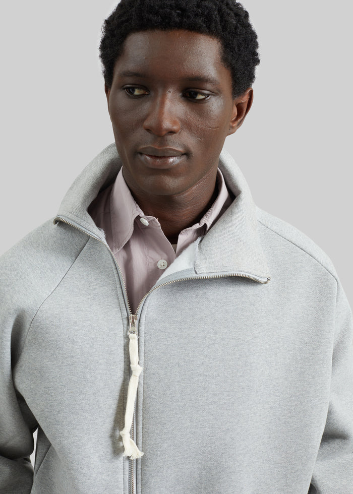 Dexter Off-Center Zip Jacket - Grey