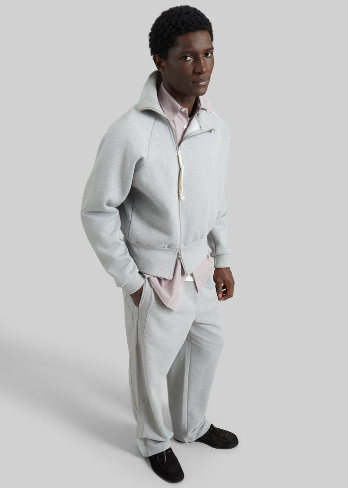 Dexter Off-Center Zip Jacket - Grey