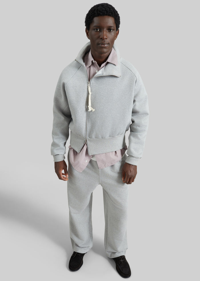 Dexter Off-Center Zip Jacket - Grey