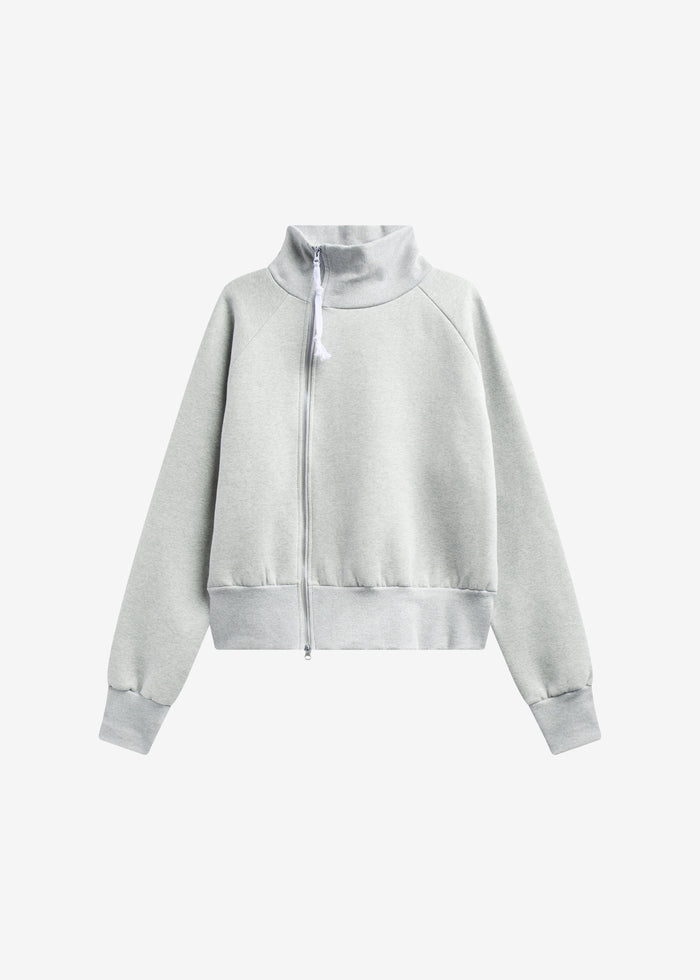 Dexter Off-Center Zip Jacket - Grey
