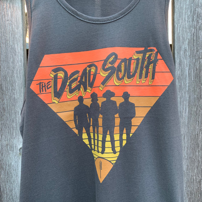 80s Diamond Tank Top - Grey