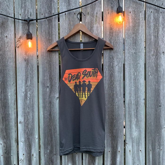 80s Diamond Tank Top - Grey
