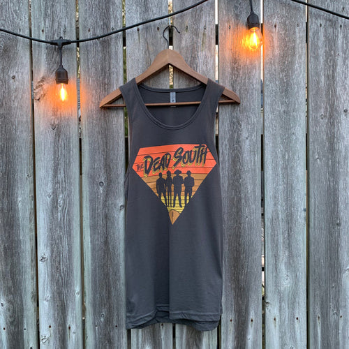 80s Diamond Tank Top - Grey