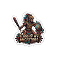 Die-Cut Sticker — "Blood of My Ancestors" Warrior Tribal Sticker