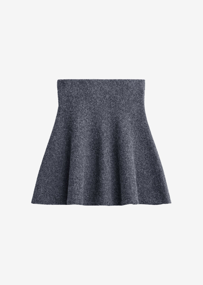 Dienne Knit Mini Skirt - Grey