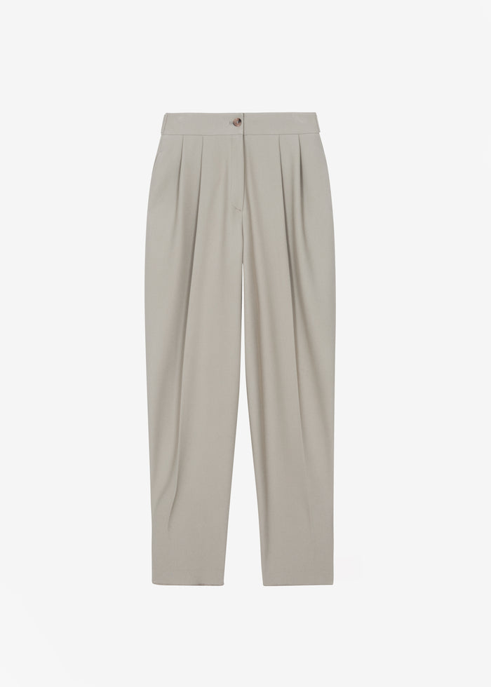 Dina Pleated Trousers - Light Taupe