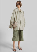 Dorva Cargo Bermuda Shorts - Pale Olive