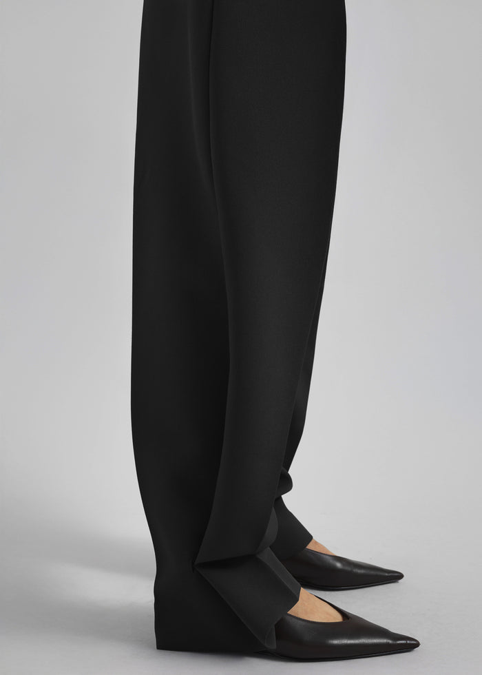 Doyer Pleated Trousers - Black