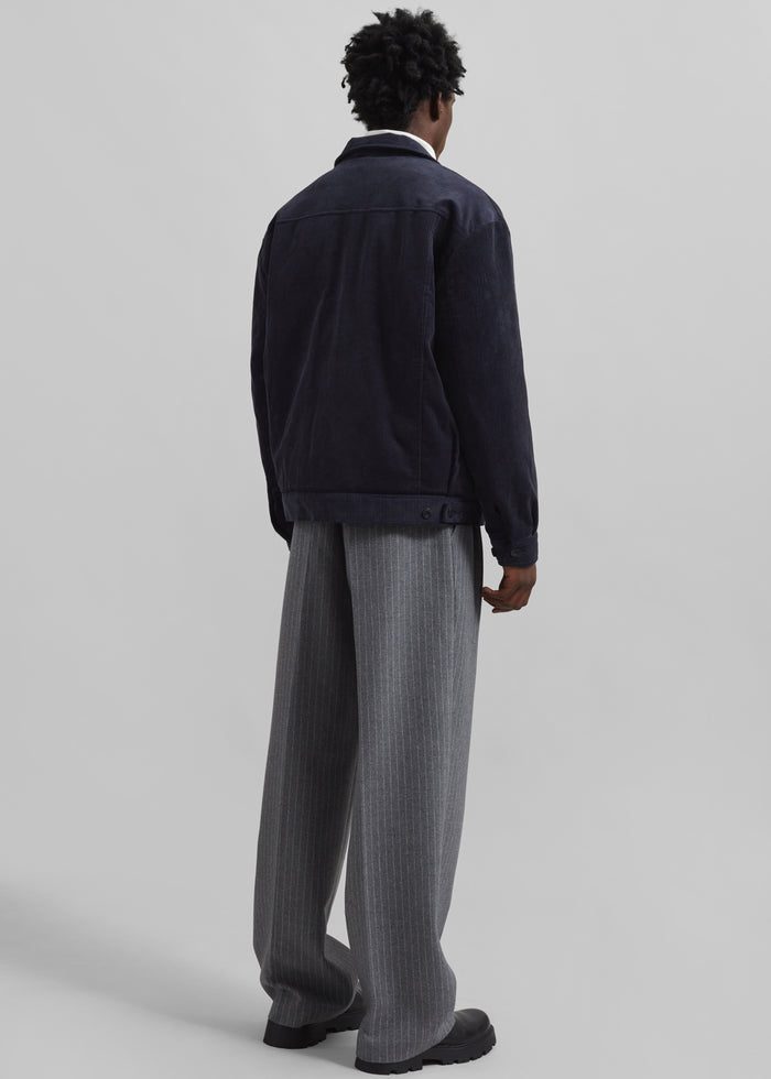Dresden Quilted Corduroy Jacket - Navy