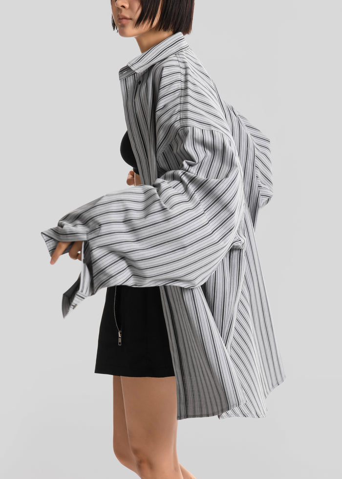 Drimna Shirt - Grey Stripe