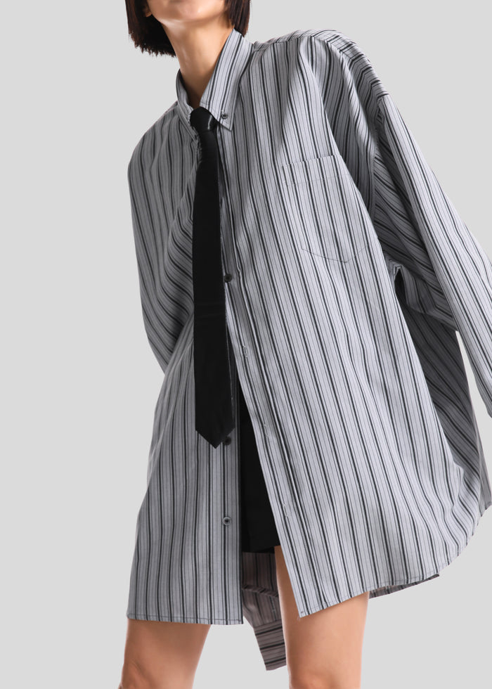 Drimna Shirt - Grey Stripe