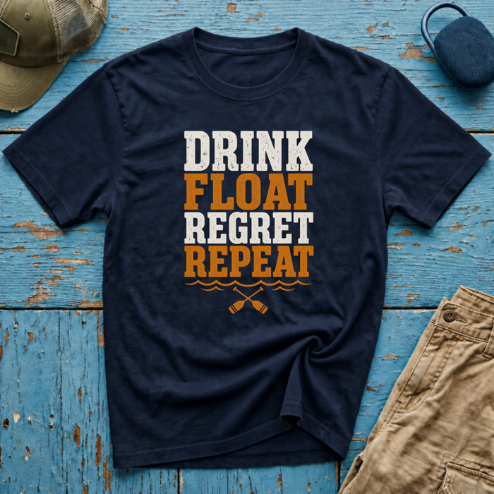 Drink Float Regret Repeat 2 Graphic T-Shirt