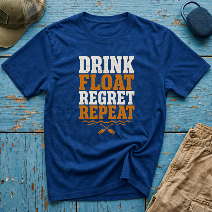 Drink Float Regret Repeat 2 Graphic T-Shirt