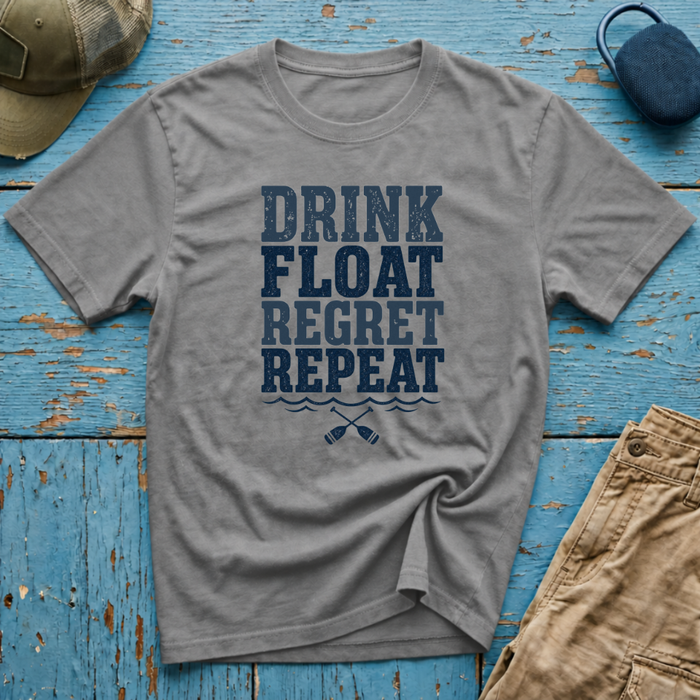 Drink Float Regret Repeat 2 Graphic T-Shirt