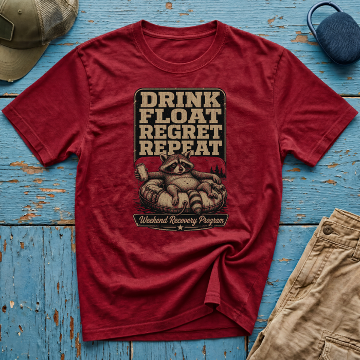 Drink Float Regret Repeat Graphic T-Shirt