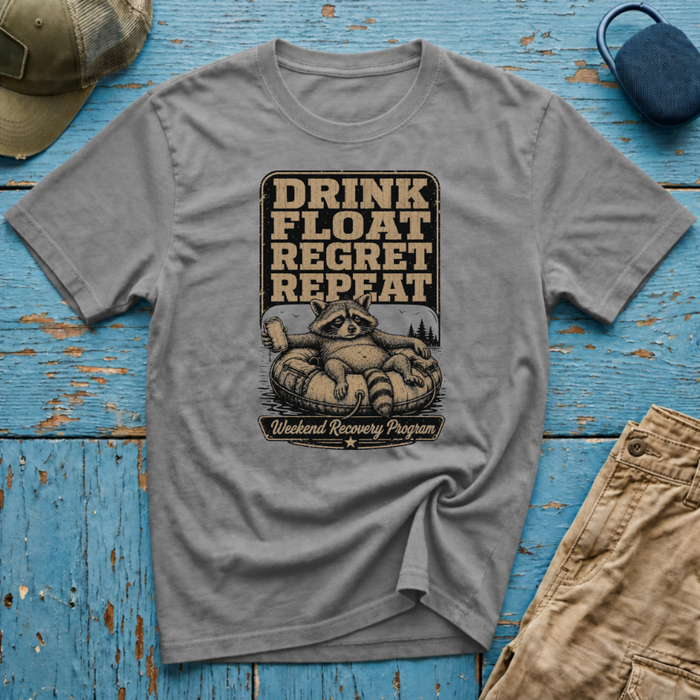 Drink Float Regret Repeat Graphic T-Shirt