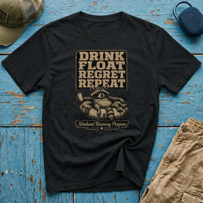 Drink Float Regret Repeat Graphic T-Shirt