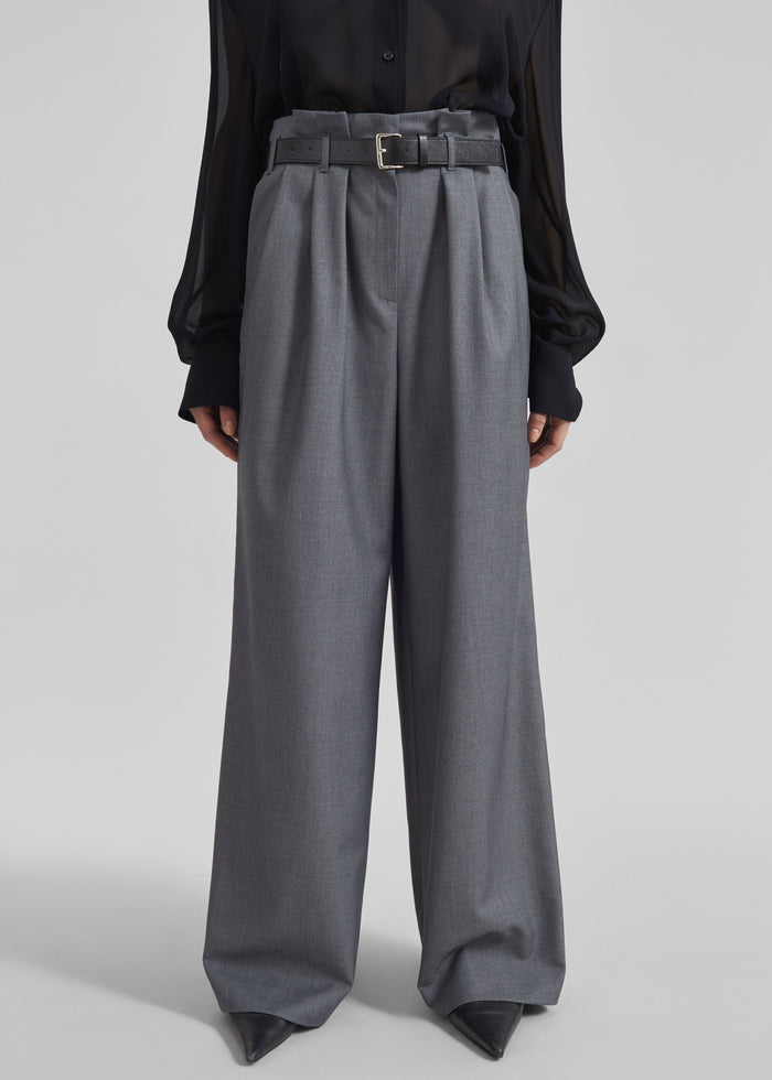 Dulverton Pleated Trousers - Grey