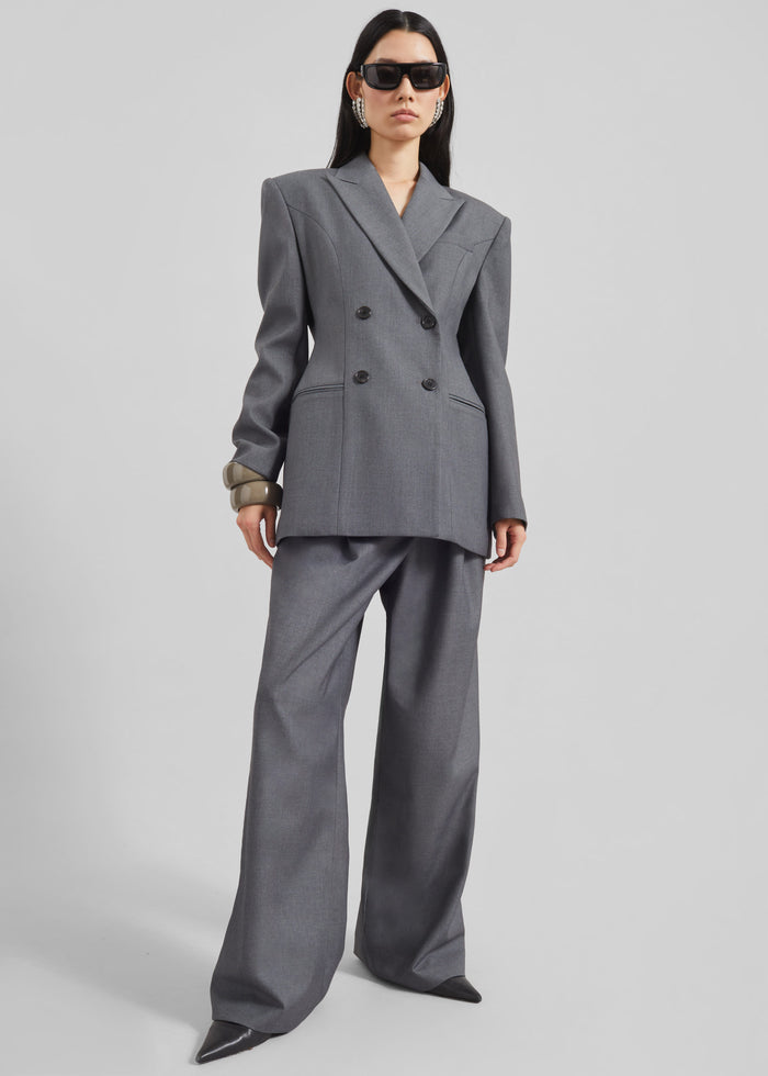 Dulverton Pleated Trousers - Grey