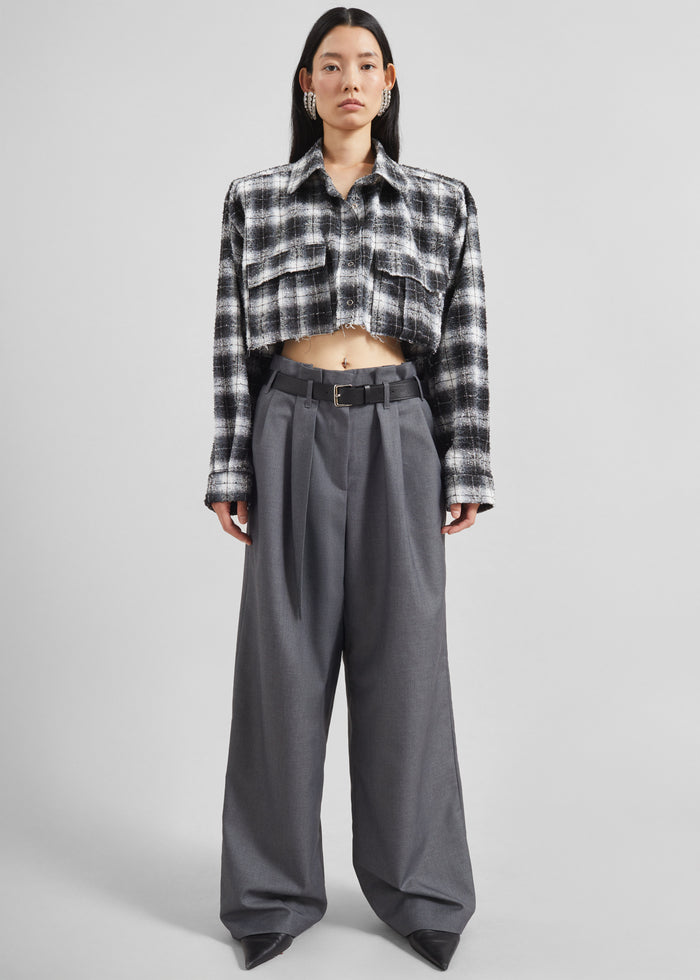 Dulverton Pleated Trousers - Grey