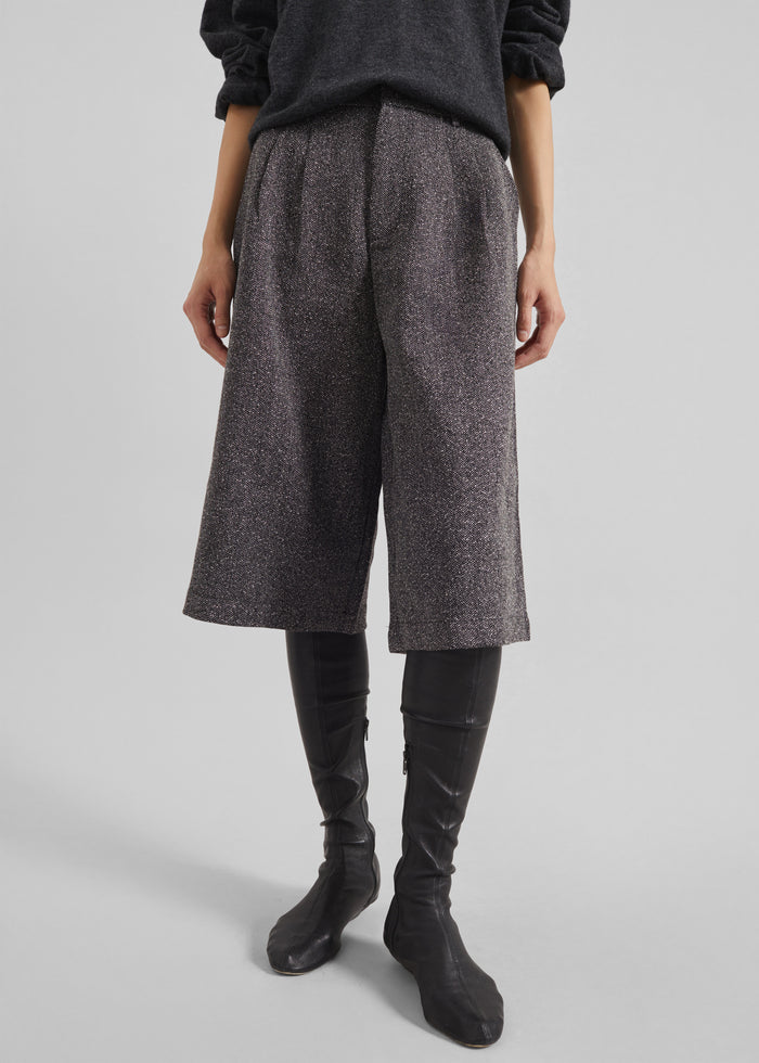 Dunley Bermuda Shorts - Charcoal Melange