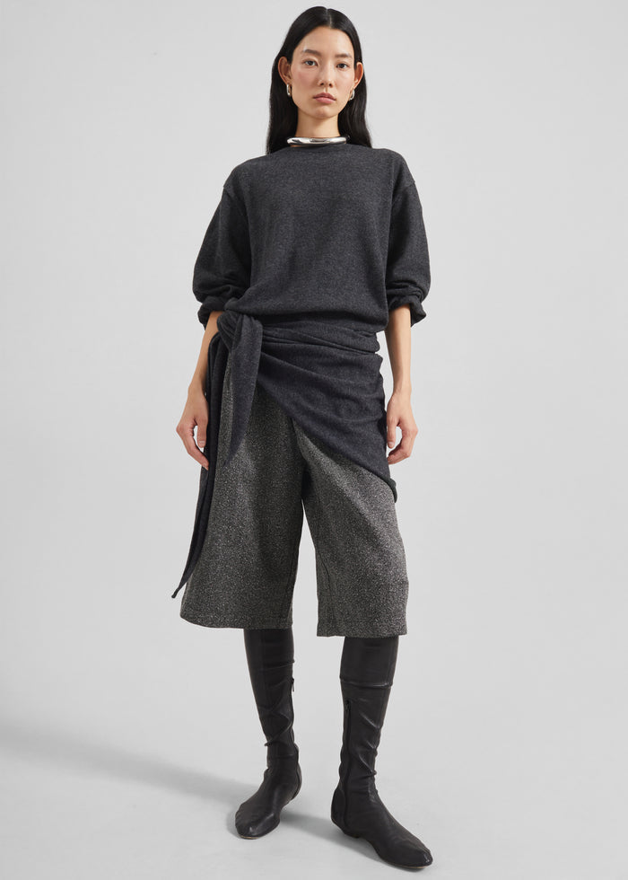 Dunley Bermuda Shorts - Charcoal Melange