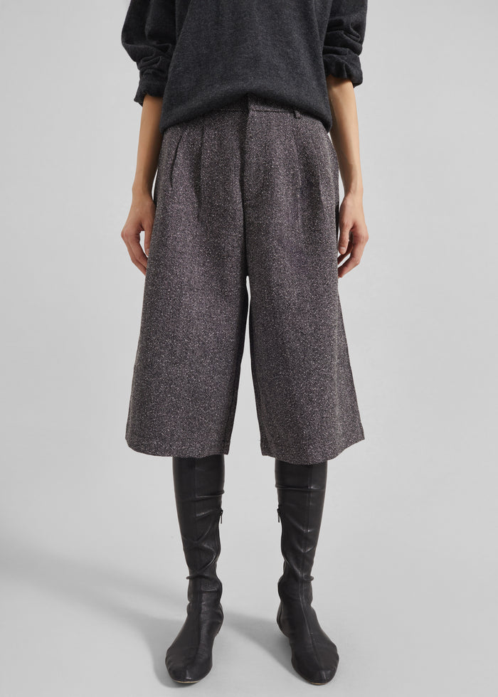 Dunley Bermuda Shorts - Charcoal Melange