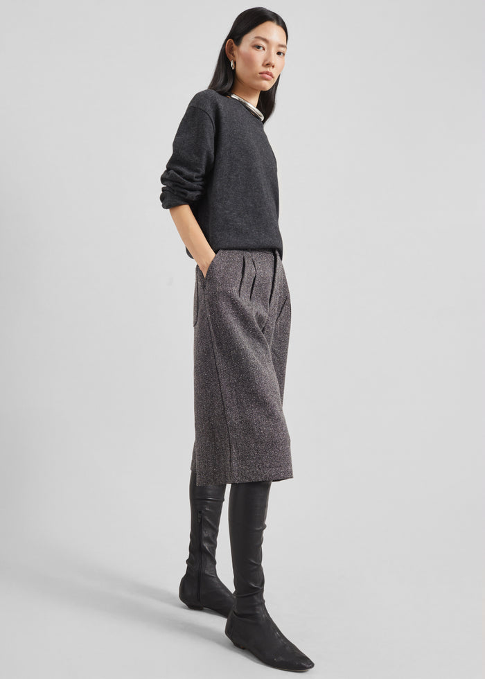 Dunley Bermuda Shorts - Charcoal Melange