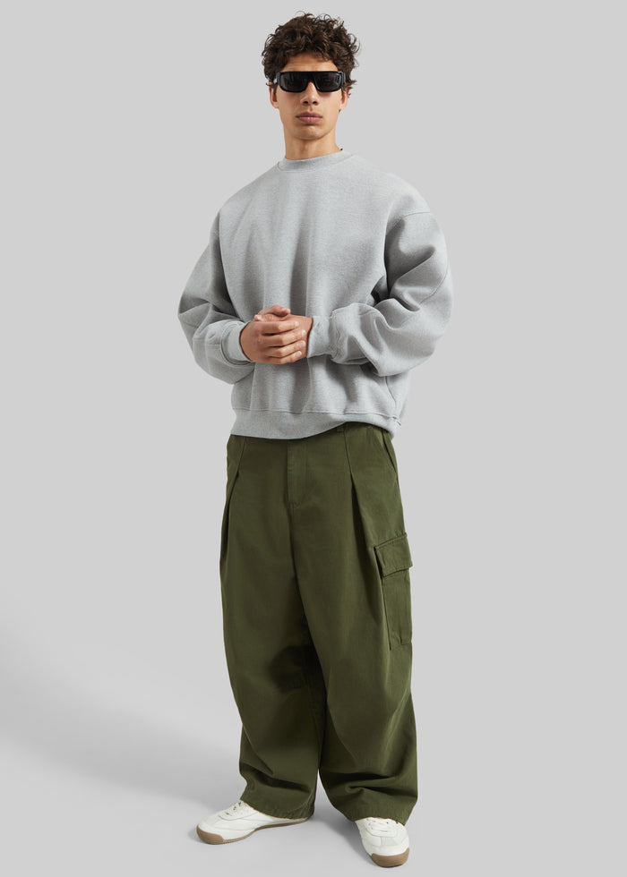 Dunloy Oversized Sweatshirt - Light Grey