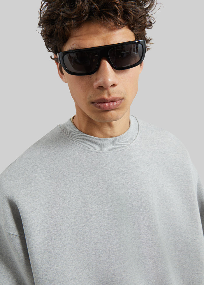 Dunloy Oversized Sweatshirt - Light Grey