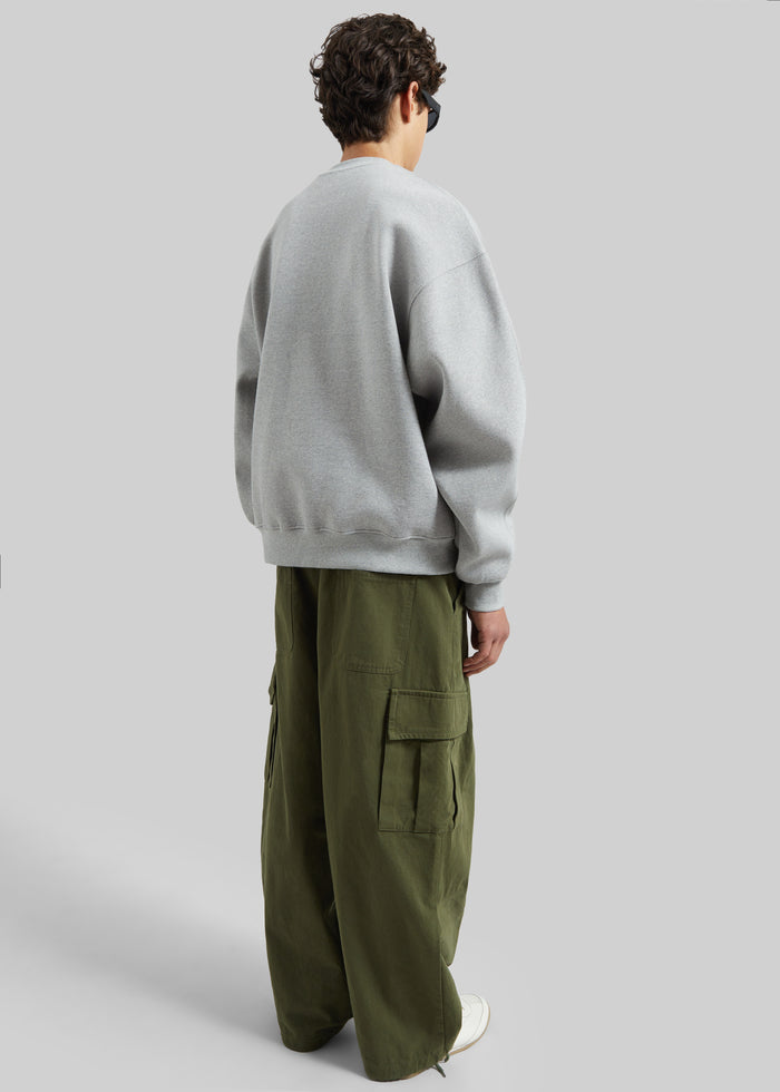 Dunloy Oversized Sweatshirt - Light Grey