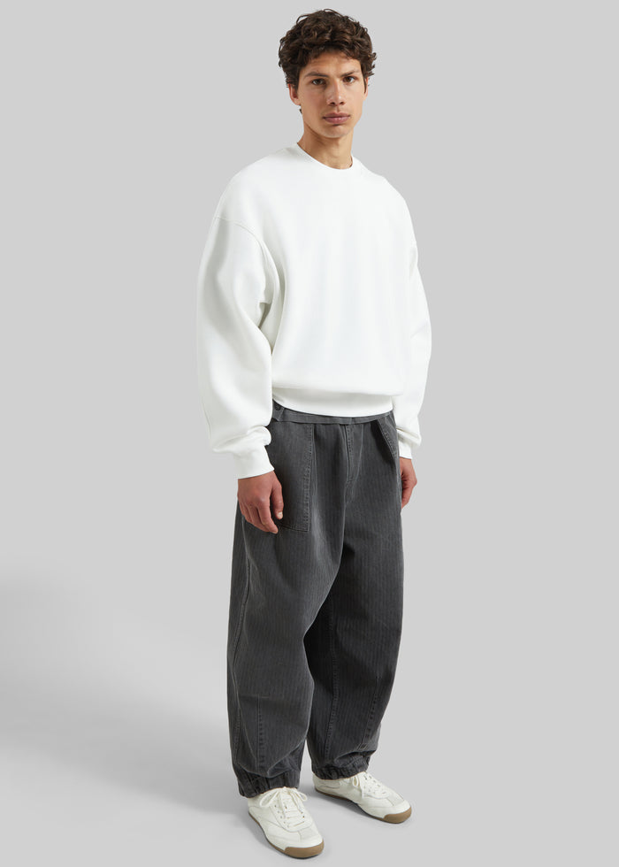 Dunloy Oversized Sweatshirt - White