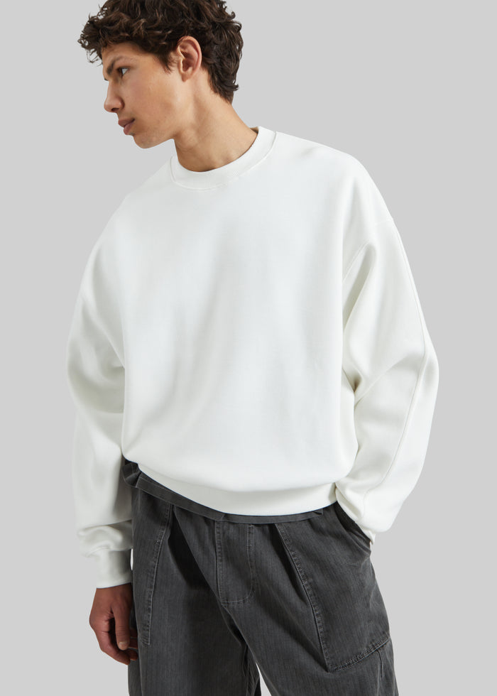 Dunloy Oversized Sweatshirt - White