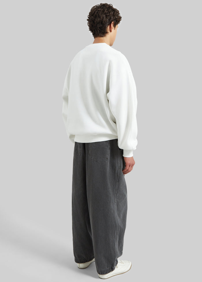 Dunloy Oversized Sweatshirt - White