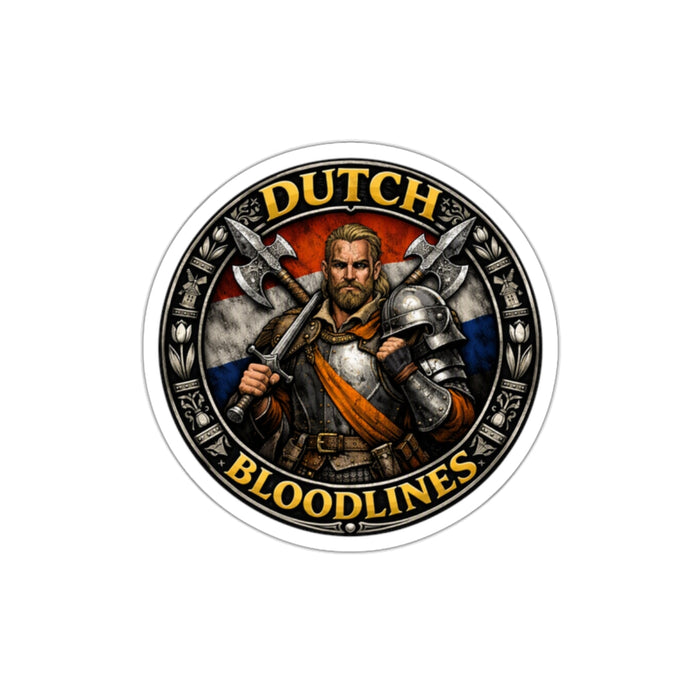 Dutch Bloodlines Knight Sticker — Medieval Warrior Die-Cut Vinyl