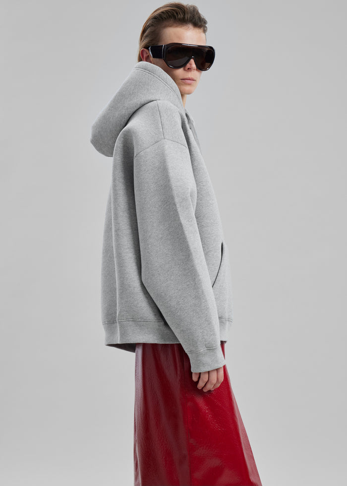 Easton Oversized Hoodie - Light Grey