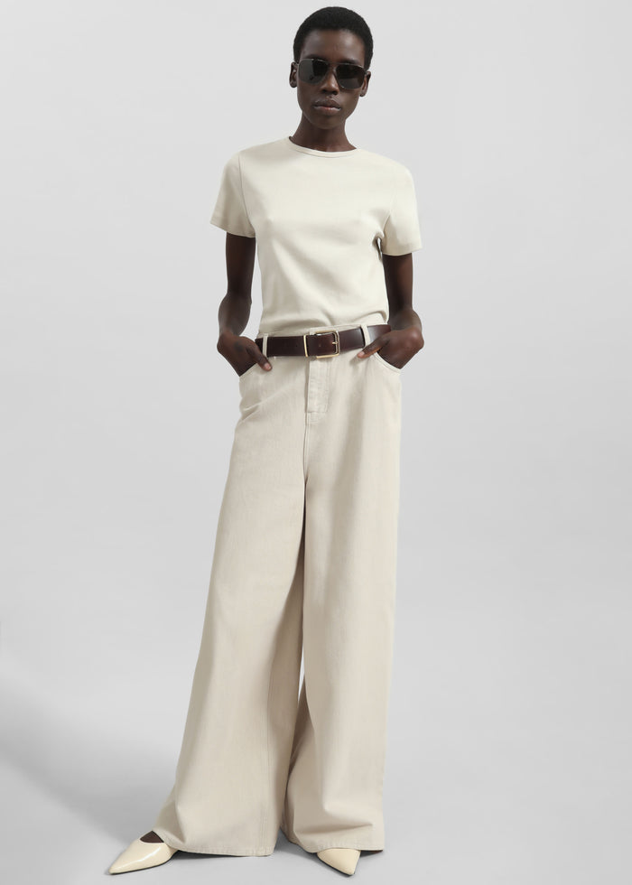 Eben Baby Tee - Light Beige