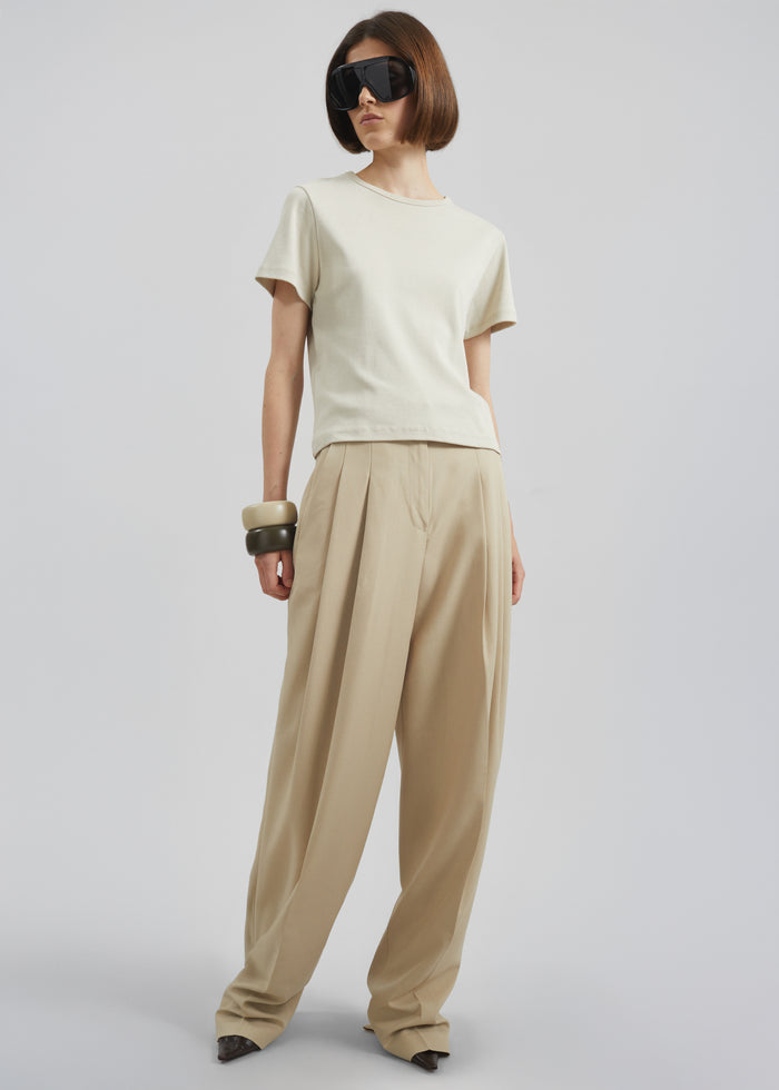Eben Baby Tee - Light Beige