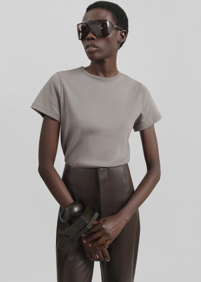 Eben Baby Tee - Taupe