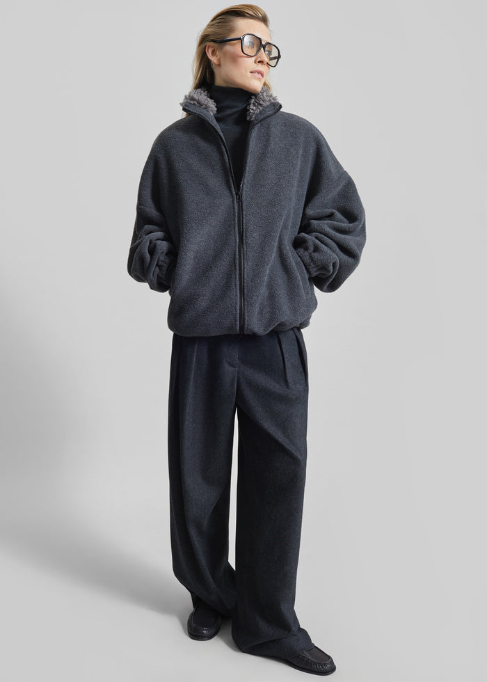 Edane Fleece Jacket - Dark Grey