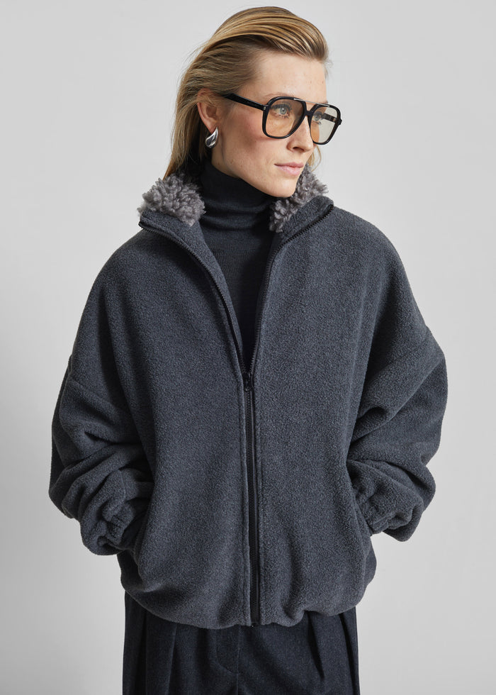Edane Fleece Jacket - Dark Grey