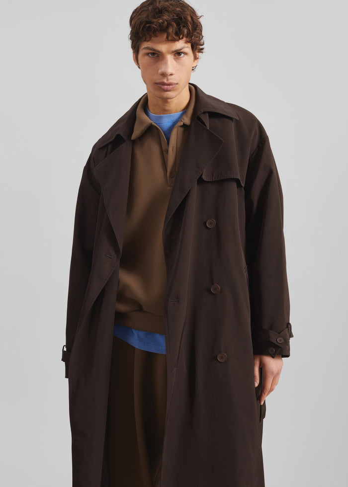 Edris Trench Coat - Brown