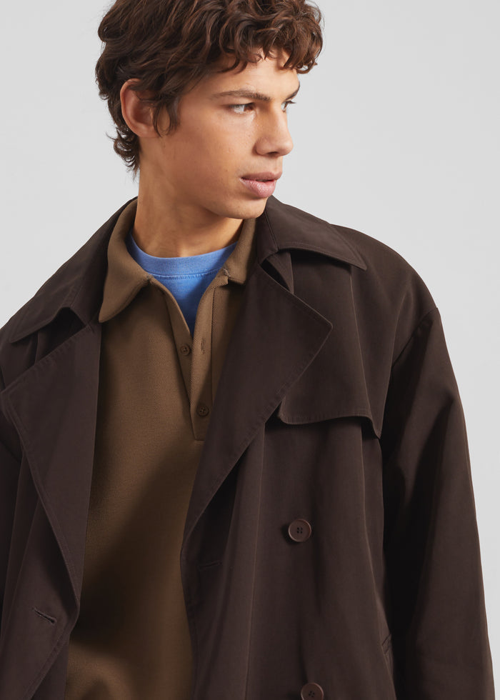 Edris Trench Coat - Brown