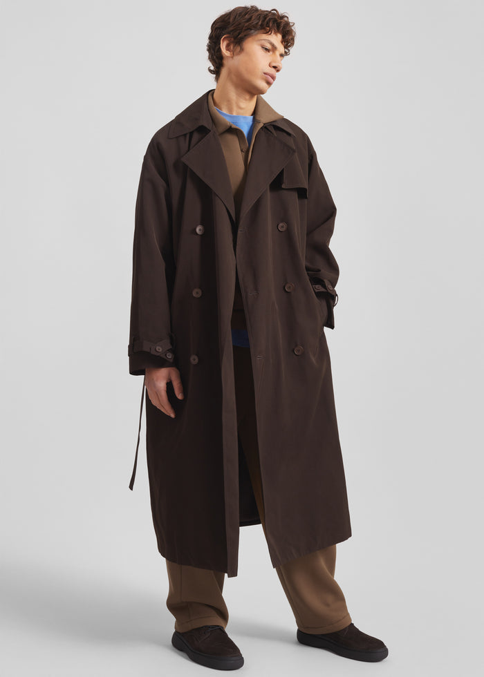 Edris Trench Coat - Brown