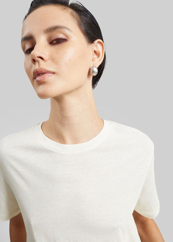 Elba Cotton T-Shirt - Cream