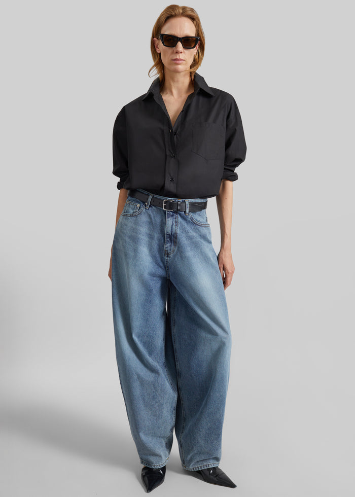 Elga Barrel Leg Jeans - Medium Wash