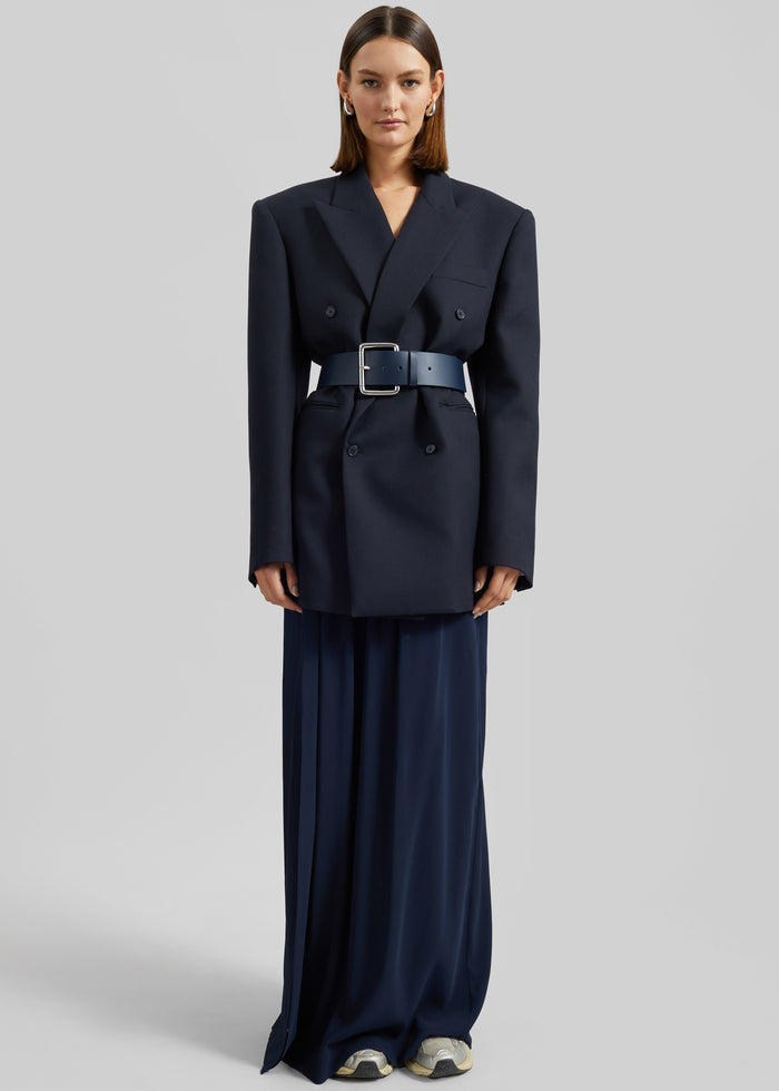 Elie Silk Fluid Maxi Skirt - Navy