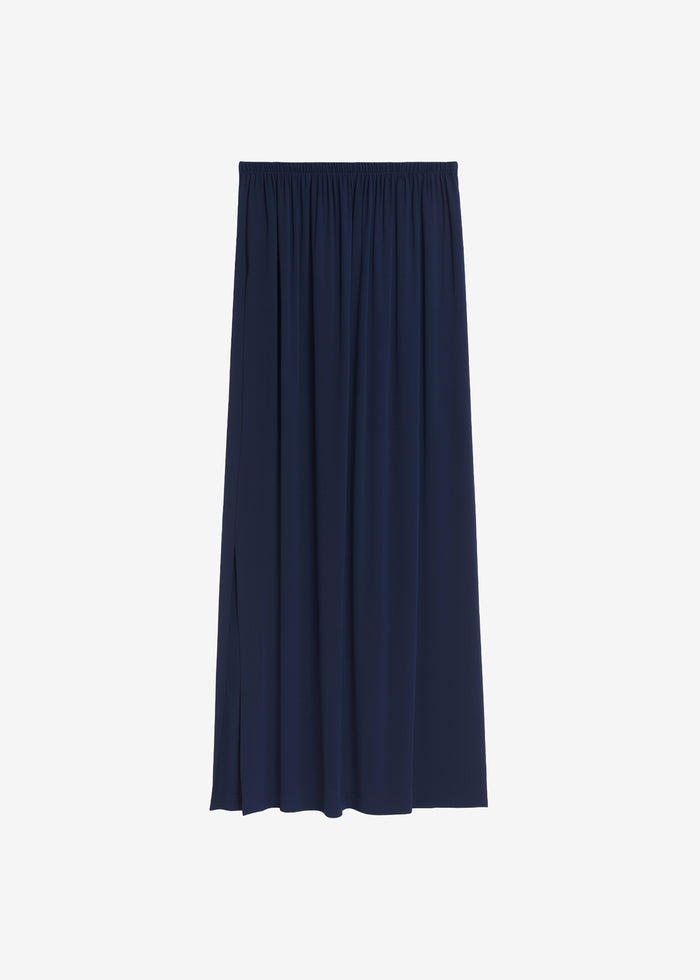 Elie Silk Fluid Maxi Skirt - Navy